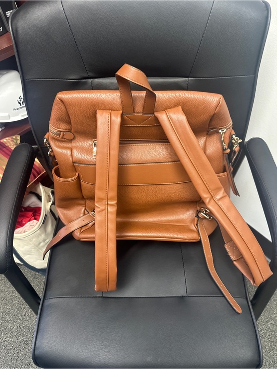 coach backpack with peonies Commuter Chestnut ON THE FLY, Designed for